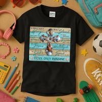 I Can Only Imagine Faith Sea Shell Cross Kids T-Shirt thumb 3