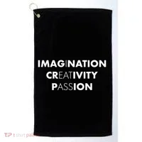 Imagination Creativity Passion I Eat Ass Golf Towel thumb 0