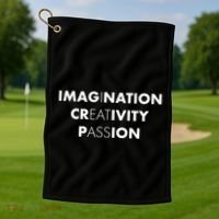Imagination Creativity Passion I Eat Ass Golf Towel thumb 1