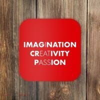 Imagination Creativity Passion I Eat Ass Coaster thumb 0