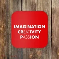 Imagination Creativity Passion I Eat Ass Coaster thumb 0