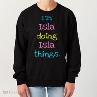 Isla Cute Personalized Text 's Gift Top For Women's Sweatshirt thumb 0