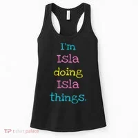 Isla Cute Personalized Text 's Gift Top For Women's Tank Top thumb 0
