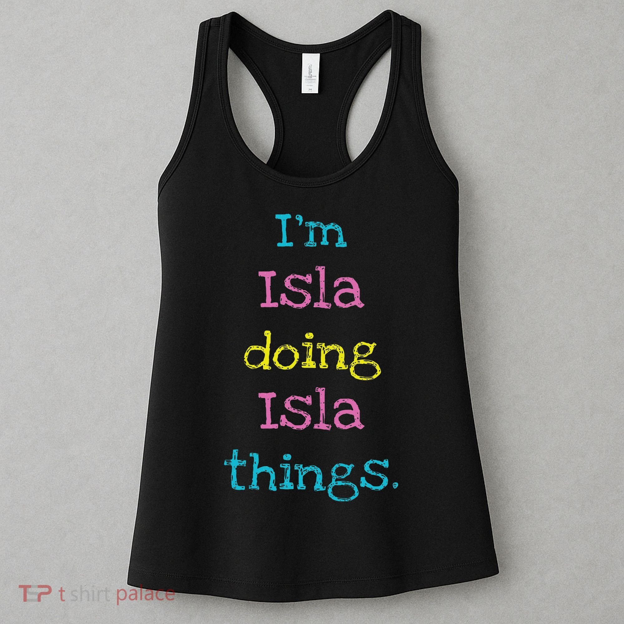 Isla Cute Personalized Text 's Gift Top For Women's Tank Top