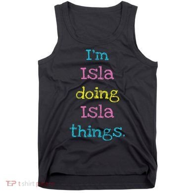 Isla Cute Personalized Text 's Gift Top For Tank Top