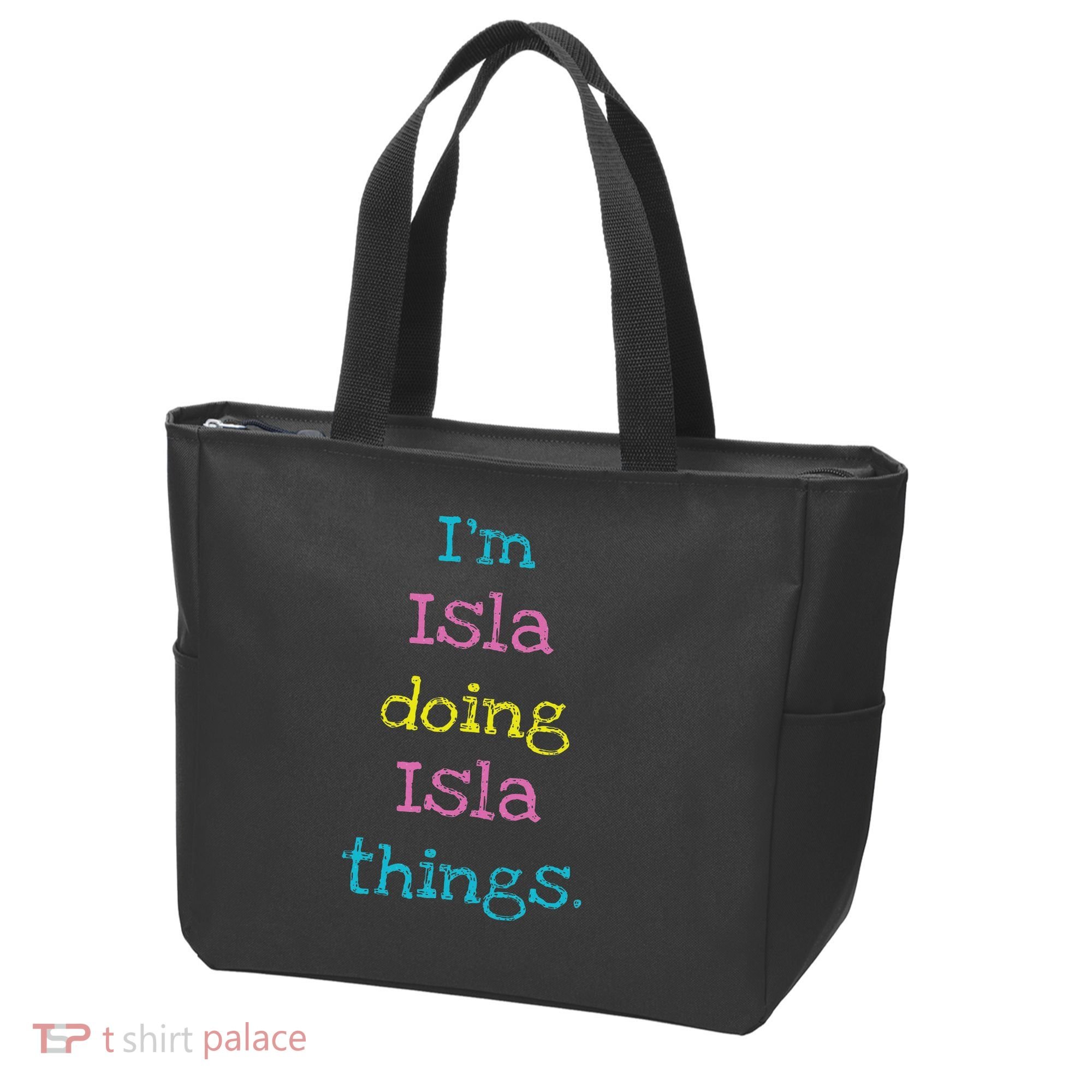 Isla Cute Personalized Text 's Gift Top For Tote Bag