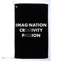 Imagination Creativity Passion I Eat Ass Funny Adult Pun Golf Towel thumb 0