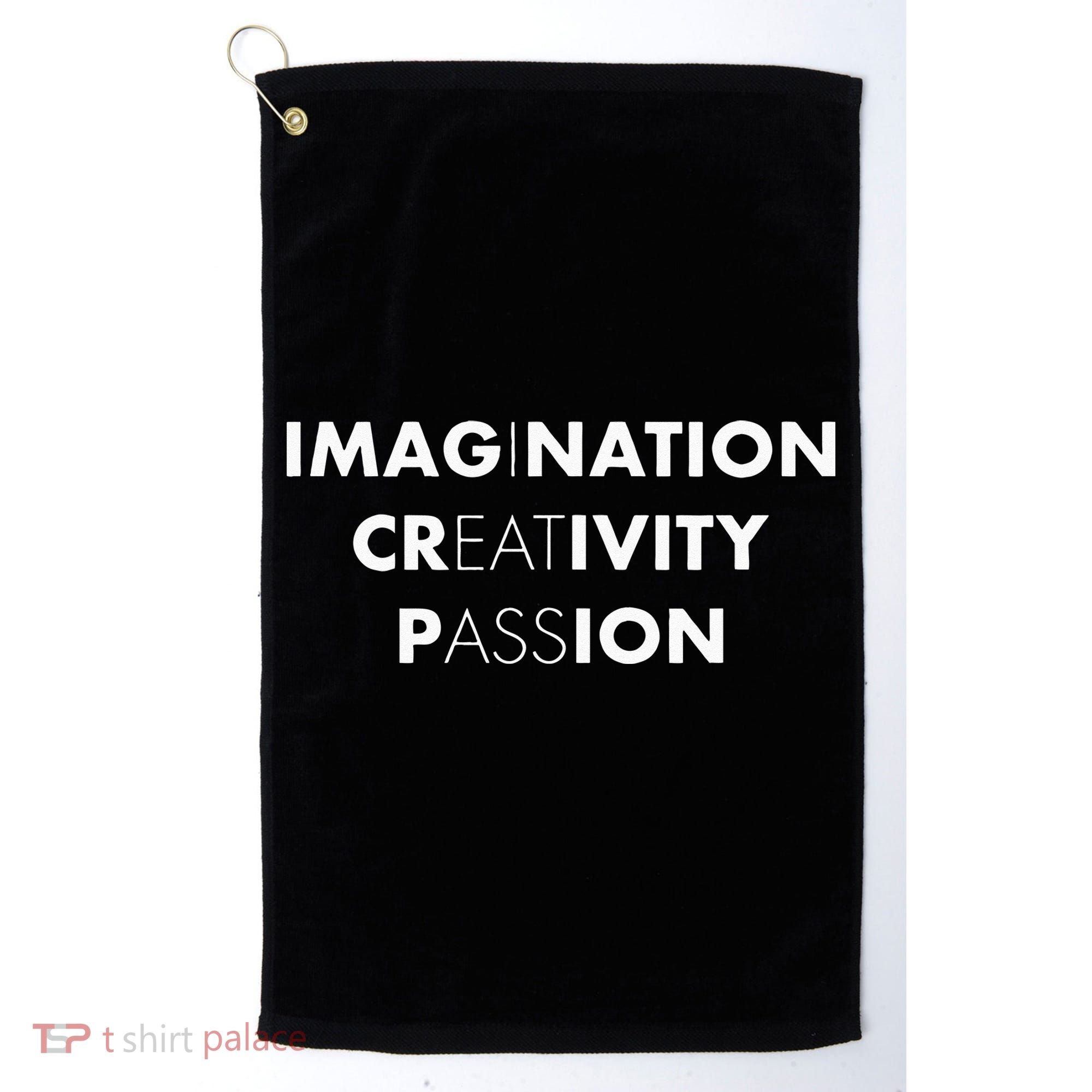 Imagination Creativity Passion I Eat Ass Funny Adult Pun Golf Towel