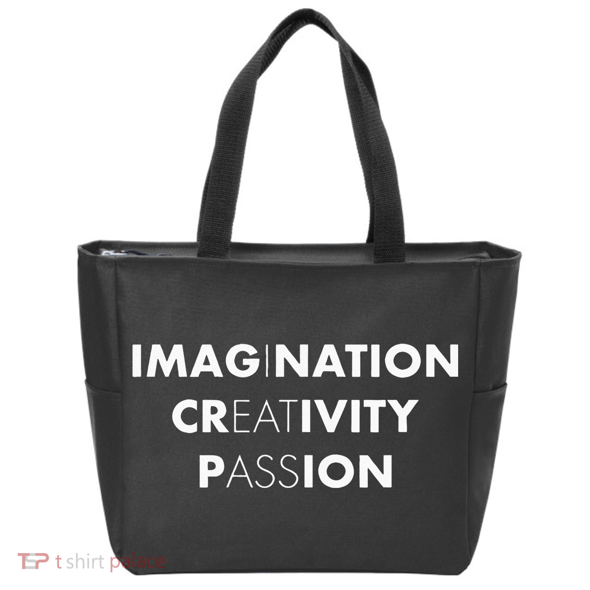 Imagination Creativity Passion I Eat Ass Funny Adult Pun Tote Bag