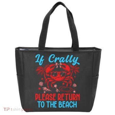 If Crabby Please Return To The Beach Tote Bag