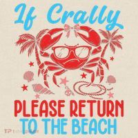 If Crabby Please Return To The Beach T-Shirt thumb 2