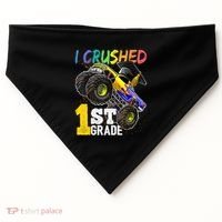 I Crushed Preschool Monster Truck Graduation Cap Gift USA-Made Doggie Bandana thumb 0