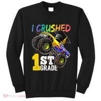 I Crushed Preschool Monster Truck Graduation Cap Gift Sweatshirt thumb 0