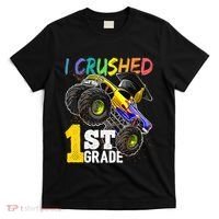 I Crushed Preschool Monster Truck Graduation Cap Gift T-Shirt thumb 0
