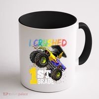 I Crushed Preschool Monster Truck Graduation Cap Gift Coffee Mug thumb 1