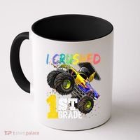 I Crushed Preschool Monster Truck Graduation Cap Gift Coffee Mug thumb 0