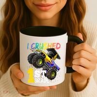 I Crushed Preschool Monster Truck Graduation Cap Gift Coffee Mug thumb 3