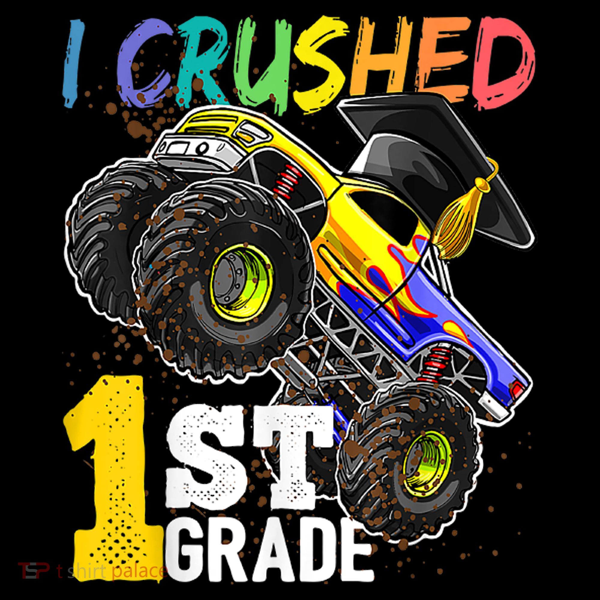 I Crushed Preschool Monster Truck Graduation Cap Gift Coffee Mug