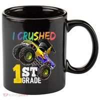 I Crushed Preschool Monster Truck Graduation Cap Gift 11oz C Handle Ceramic Mug thumb 0