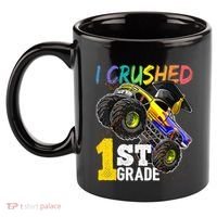 I Crushed Preschool Monster Truck Graduation Cap Gift 11oz C Handle Ceramic Mug thumb 2