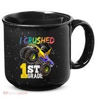 I Crushed Preschool Monster Truck Graduation Cap Gift 15oz Campfire Ceramic Mug thumb 0