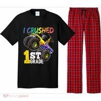 I Crushed Preschool Monster Truck Graduation Cap Gift Pajama Set thumb 0