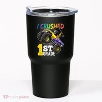 I Crushed Preschool Monster Truck Graduation Cap Gift Tumbler thumb 0