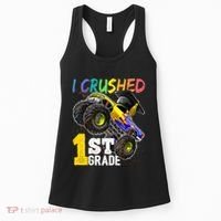 I Crushed Preschool Monster Truck Graduation Cap Gift Women's Tank Top thumb 0