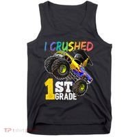I Crushed Preschool Monster Truck Graduation Cap Gift Tank Top thumb 0