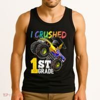 I Crushed Preschool Monster Truck Graduation Cap Gift Tank Top thumb 3