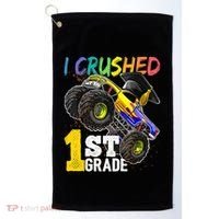 I Crushed Preschool Monster Truck Graduation Cap Gift Golf Towel thumb 0