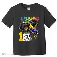 I Crushed Preschool Monster Truck Graduation Cap Gift Toddler T-Shirt thumb 0