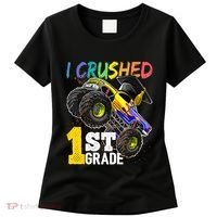 I Crushed Preschool Monster Truck Graduation Cap Gift Women's T-Shirt thumb 0
