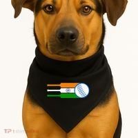 Indian Cricket Player Team Cricket Fans India Cricket USA-Made Doggie Bandana thumb 1