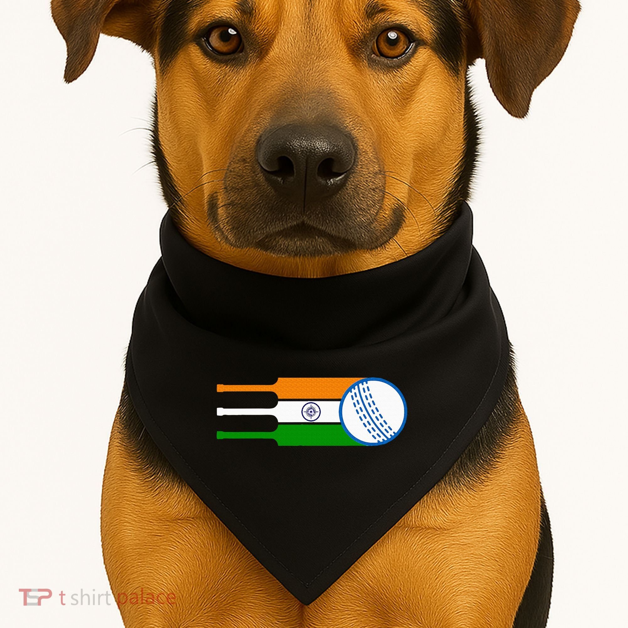 Indian Cricket Player Team Cricket Fans India Cricket USA-Made Doggie Bandana
