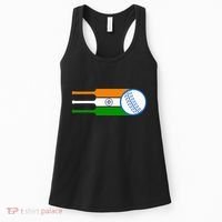 Indian Cricket Player Team Cricket Fans India Cricket Women's Tank Top thumb 0