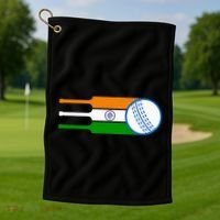 Indian Cricket Player Team Cricket Fans India Cricket Golf Towel thumb 1