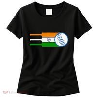 Indian Cricket Player Team Cricket Fans India Cricket Women's T-Shirt thumb 0