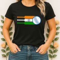 Indian Cricket Player Team Cricket Fans India Cricket Women's T-Shirt thumb 2