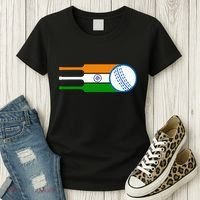 Indian Cricket Player Team Cricket Fans India Cricket Women's T-Shirt thumb 3
