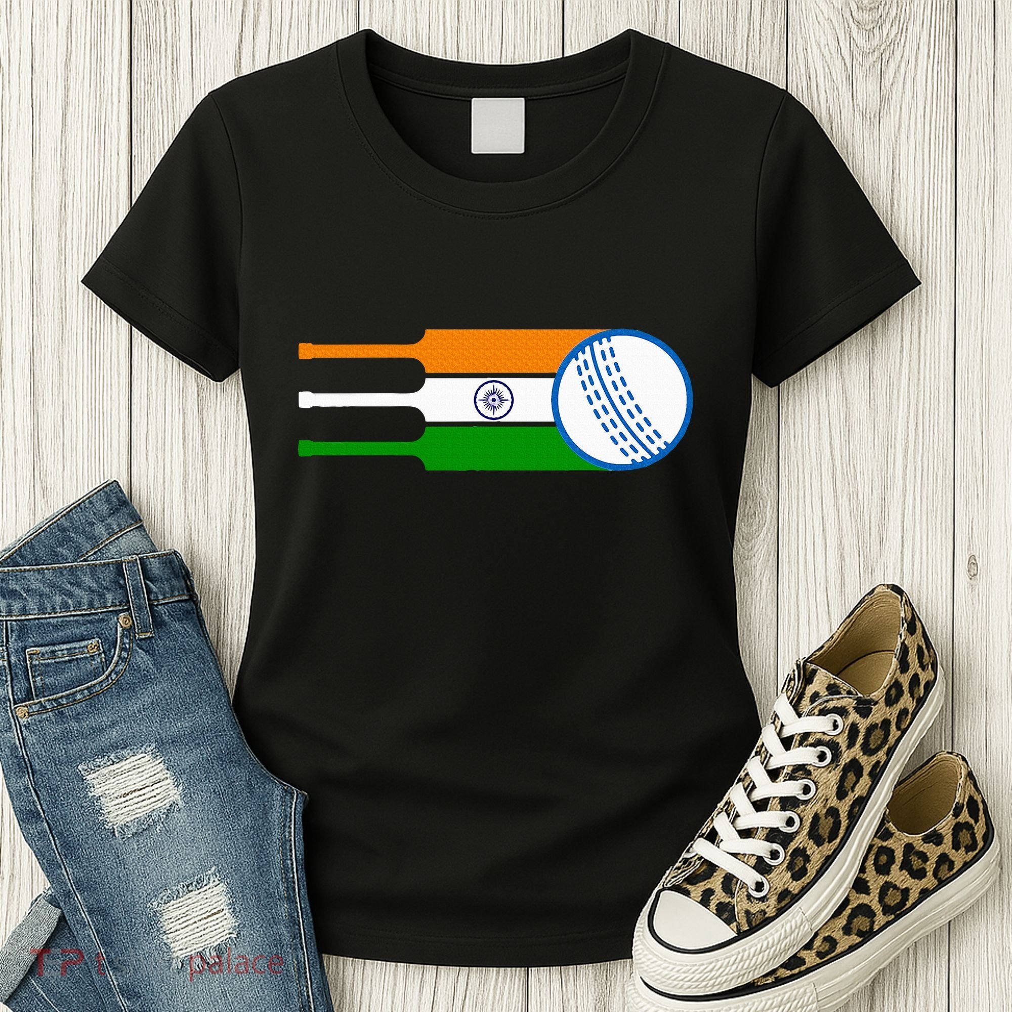 Indian Cricket Player Team Cricket Fans India Cricket Women's T-Shirt