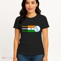 Indian Cricket Player Team Cricket Fans India Cricket Women's T-Shirt thumb 4