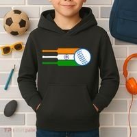 Indian Cricket Player Team Cricket Fans India Cricket Kids Hoodie thumb 2