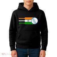 Indian Cricket Player Team Cricket Fans India Cricket Kids Hoodie thumb 4