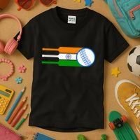Indian Cricket Player Team Cricket Fans India Cricket Kids T-Shirt thumb 3