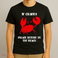If Crabby Please Return To The Beach T-Shirt thumb 3