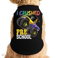 I Crushed Preschool Monster Truck Graduation Cap Gift Boys Doggie Tank thumb 0