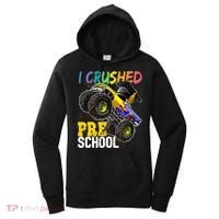 I Crushed Preschool Monster Truck Graduation Cap Gift Boys Women's Hoodie thumb 0