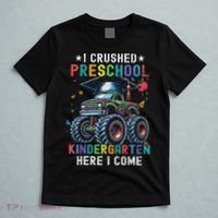 I Crushed Preschool Kindergarten Here I Come Monster Truck T-Shirt thumb 5