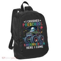 I Crushed Preschool Kindergarten Here I Come Monster Truck Port Authority Crush Ripstop Backpack thumb 0